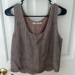 Women’s medium Hazel tank top with beads throughout.